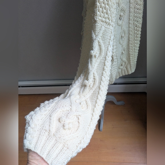 Handmade Fisherman Knit Oversized Sweater - Picture 6 of 13